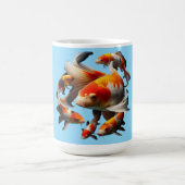 Mug Elegant Koi Fish on Black – High Quality Centered (Centre)