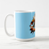 Mug Elegant Koi Fish on Black – High Quality Centered (Gauche)