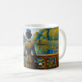 Mug Elegant Lady at the Lily River (Devant droit)