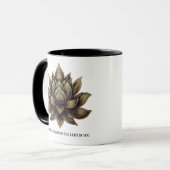 Mug Elégant Lotus Lotus Fleur La Lumière en moi ... (Devant gauche)