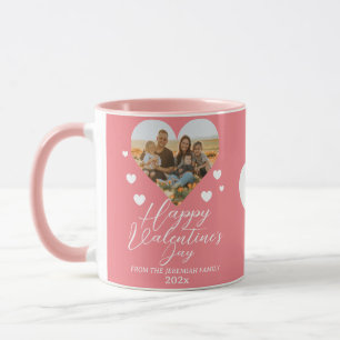 Mug Elegant Love Heureuse Sainte-Valentin Photo de fam