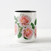Mug élégant 'LOVE' Rose rose bicolore (Centre)