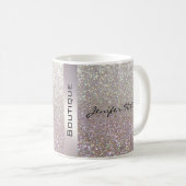 Mug Élégant luxe chic faux glittery (Devant droit)