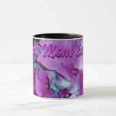 Mug Élégant magenta mauve hydrangée florale (Centre)