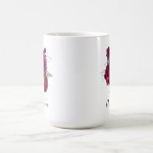Mug Elegant Magenta Rose Floral Bouquet (Centre)