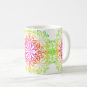 Mug Elégant mandala botanique coloré (Devant droit)