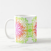 Mug Elégant mandala botanique coloré (Gauche)