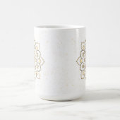 Mug Elégant Mandala d'or et blanc (Centre)
