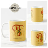Mug Elegant Manuscript Thanks Autumn Fall Foliage