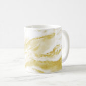 Mug Elégant marbre à huile d'or (Devant droit)