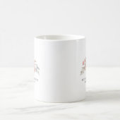 Mug Élégant mariage aquarelle florale rose pâle (Centre)