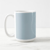 Mug Élégant Mariage de script gris blanc simple (Gauche)