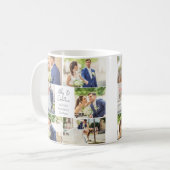 Mug Élégant mariage marié marié couple photo Collage (Devant gauche)