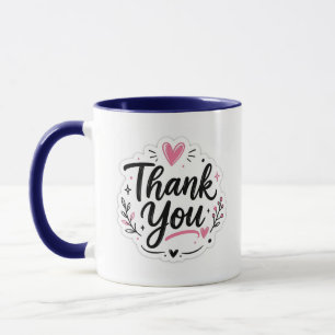 Mug Élégant Merci Beau Cadeau d'Appréciation