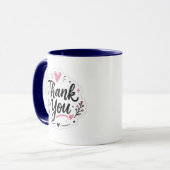 Mug Élégant Merci | Beau Cadeau d'Appréciation (Devant gauche)