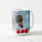 Mug Élégant minimaliste photo Joyeux Noël (Devant droit)