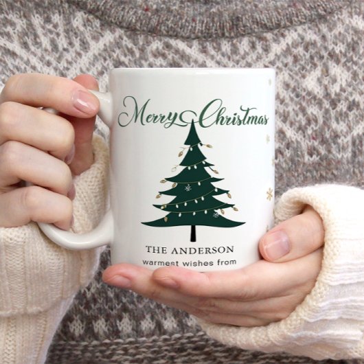 Mug Élégant minimaliste Snowflakes