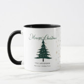 Mug Élégant minimaliste Snowflakes (Gauche)