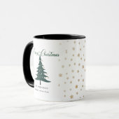 Mug Élégant minimaliste Snowflakes (Devant gauche)
