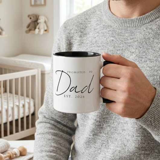 Mug Élégant modèle de design avec l'année d'établissem
