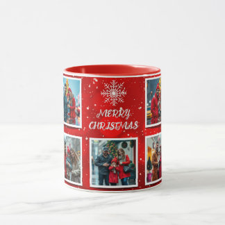 Mug Elegant Modern Christmas Family Photo Design