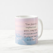 Mug Elegant Modern Minimalist 2 Custom Quote (Devant droit)