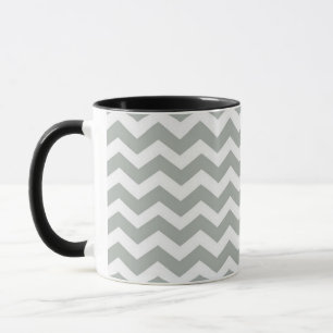 Mug Élégant, moderne et classique monogramme de chevro