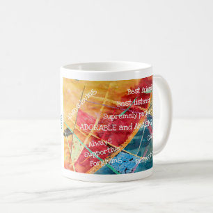 Mug Elégant Moderne Joyeux Jour de grand-mère Extraord