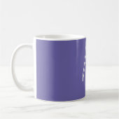 Mug Élégant Moderne Monogramme de Nom Personnel (Gauche)