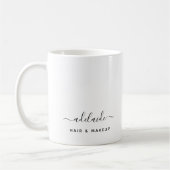 Mug Elégant moderne stylist maquillage Artiste Script (Gauche)