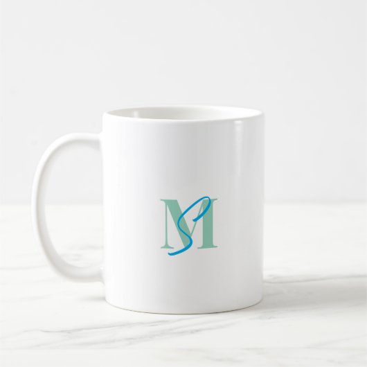 Mug Élégant monogramme (Gauche)