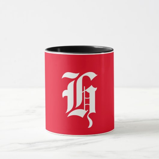 Mug Élégant Monogramme H (Centre)
