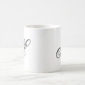 Mug Élégant Monogramme initial (Centre)