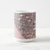 Mug Élégant Monogramme Or Rose (Centre)