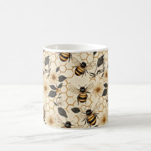 Mug Élégant Motif abeille et abeille