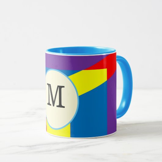 Mug Elégant Motif coloré (Devant droit)