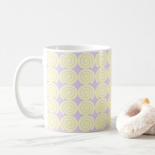 Mug Élégant Motif de crème (Avec donut)