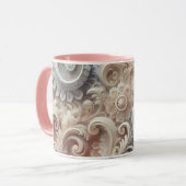 Mug Élégant Motif de dentelle Pastel Gradient (Devant gauche)