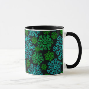 Mug Élégant Motif d'hiver de Snowflakes