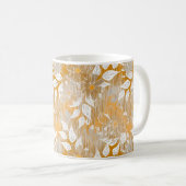 Mug Elégant motif floral. (Devant droit)