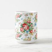 Mug Elégant motif floral avec élément de design Rose (Centre)