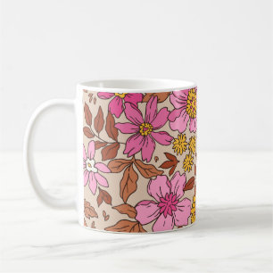 Mug Elégant motif floral dans de petites fleurs dessin