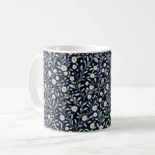 Mug Élégant motif floral de marguerite sur Arrière - p