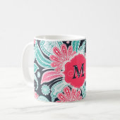 Mug Elégant motif floral paisley tendance (Devant gauche)