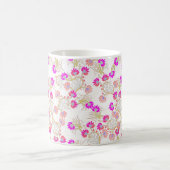 Mug Élégant Motif floral rose sans joint (Centre)