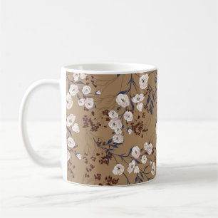 Mug Élégant motif graphique transparent avec branche