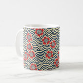 Mug Élégant Motif sans couture en fleur de cerisier (8 (Devant gauche)