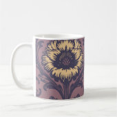 Mug Élégant motif Vintage de Damas florales (Gauche)