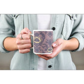 Mug Élégant motif Vintage de Damas florales