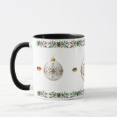 Mug Élégant Noël botanique décoratif (Gauche)